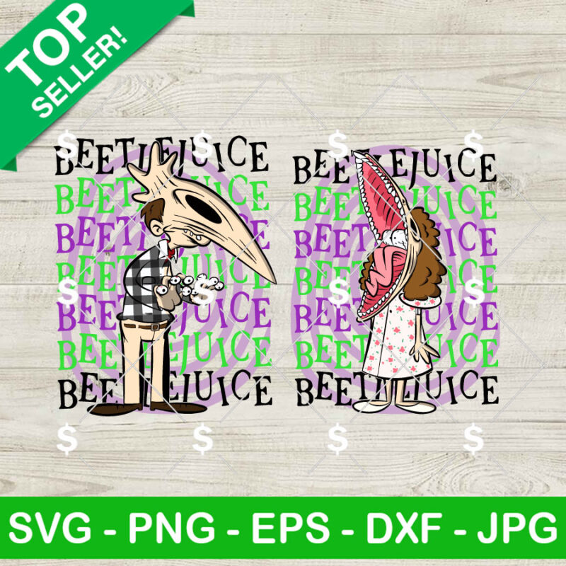 Beetlejuice Adam And Barbara SVG