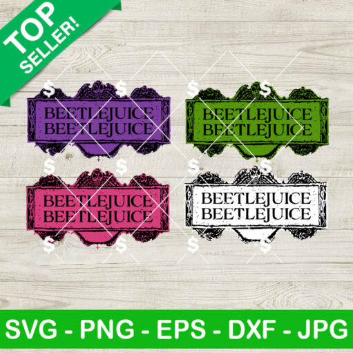 Beetlejuice Beetlejuice Logo SVG Bundle