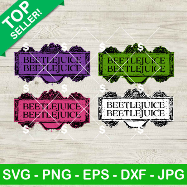 Beetlejuice Beetlejuice Logo SVG Bundle