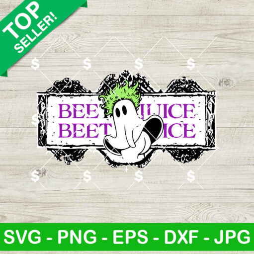 Beetlejuice Logo With Ghost SVG