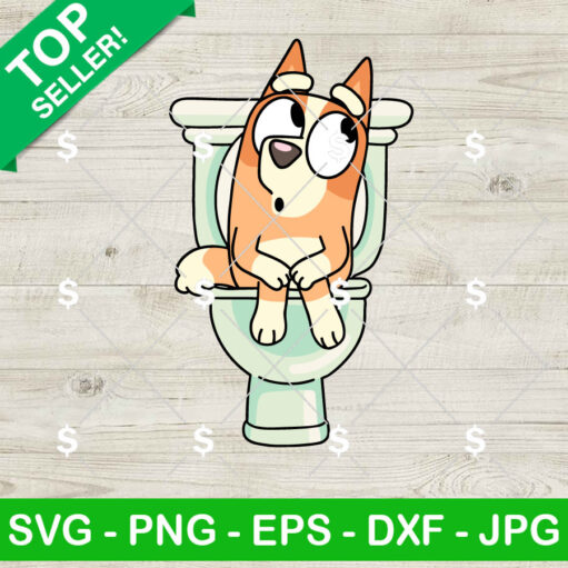 Bingo Heeler Toilet Svg