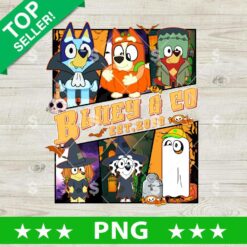 Bluey And Co Est 2018 Halloween PNG