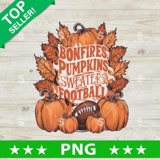 Bonfires Pumpkins Sweaters Football Png