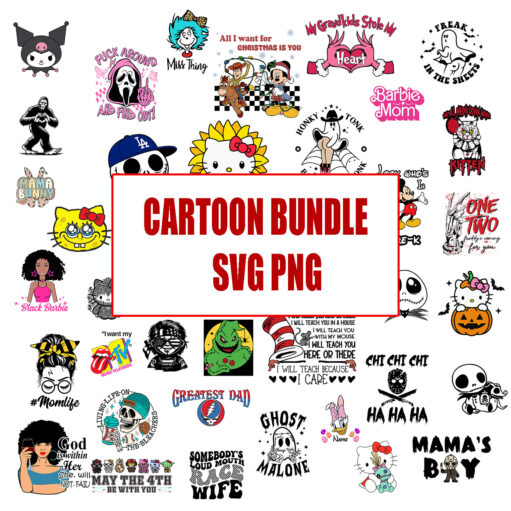 Cartoon Bundle Svg Png