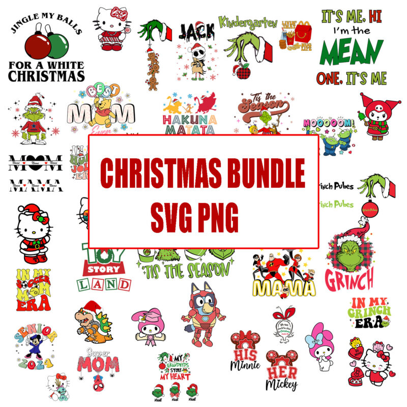 CHRISTMAS BUNDLE SVG PNG