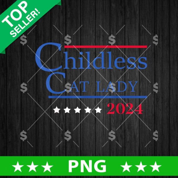 Childness Cat Lady 2024 PNG
