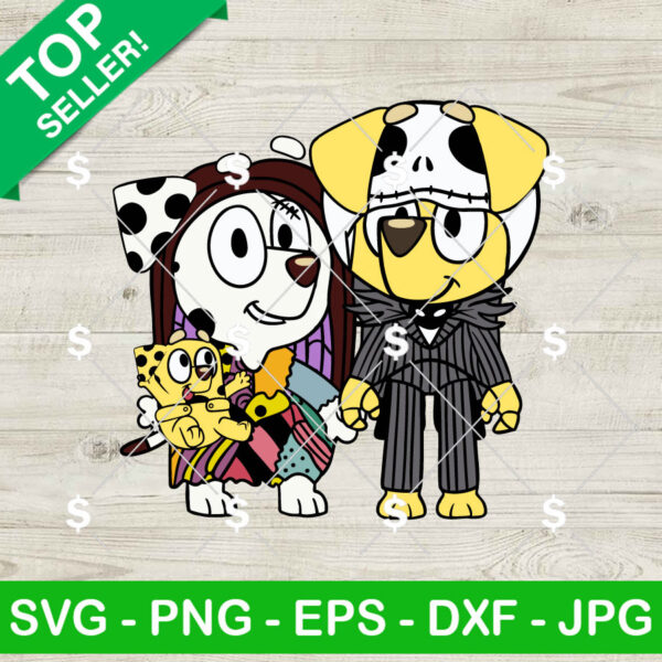 Chloe And Lucky Dog Jack Skellington SVG