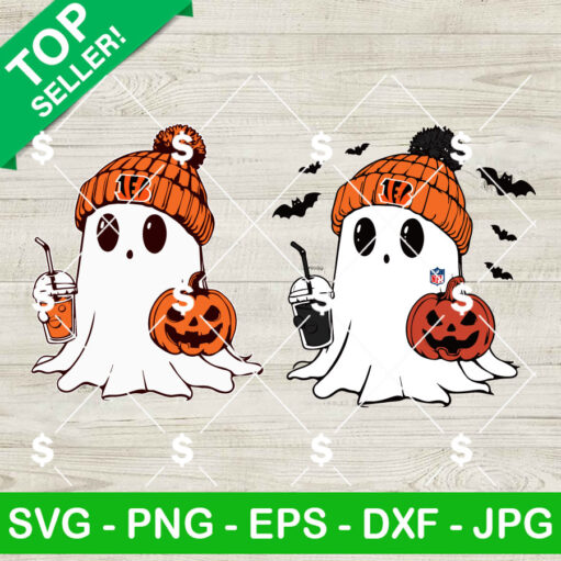 Cincinnati Bengals Nfl Halloween Ghost Svg