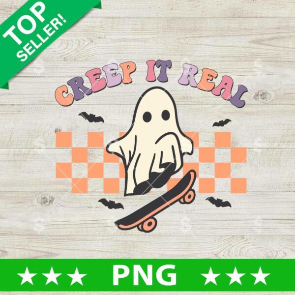 Creep it Real Halloween Boo PNG