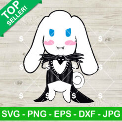Cute Cinnamoroll As Jack Skellington SVG