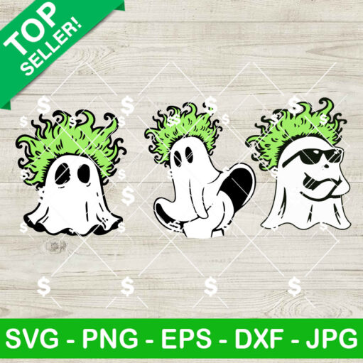 Cute Ghost Beetlejuice Hair Svg Bundle