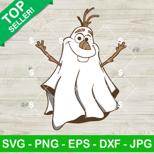 Cute Olaf Ghost Svg