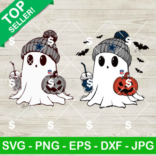 Dallas Cowboys Ghost NFL Halloween SVG