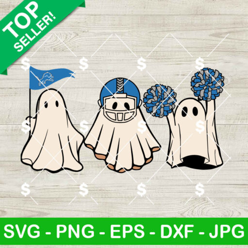 Detroit Lions Nfl Football Ghost Svg