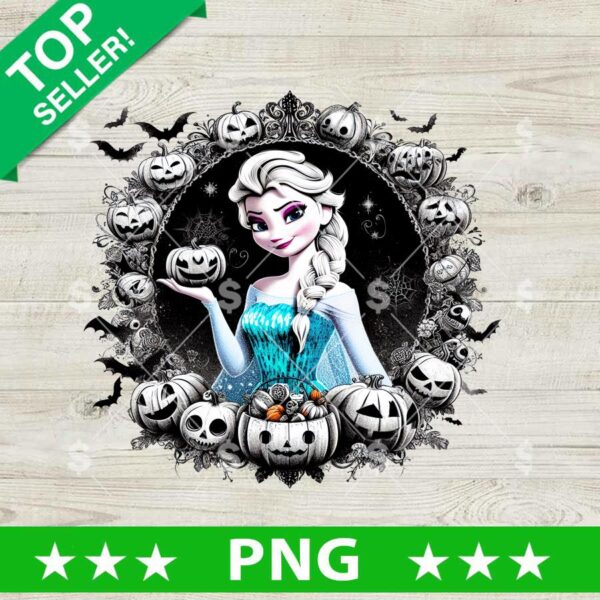 Elsa Princess Halloween PNG, Frozen Princess Halloween Sublimation PNG