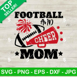 Football and Cheer Mom SVG, Cheer Football SVG, Cheer Mom SVG PNG Digital Files