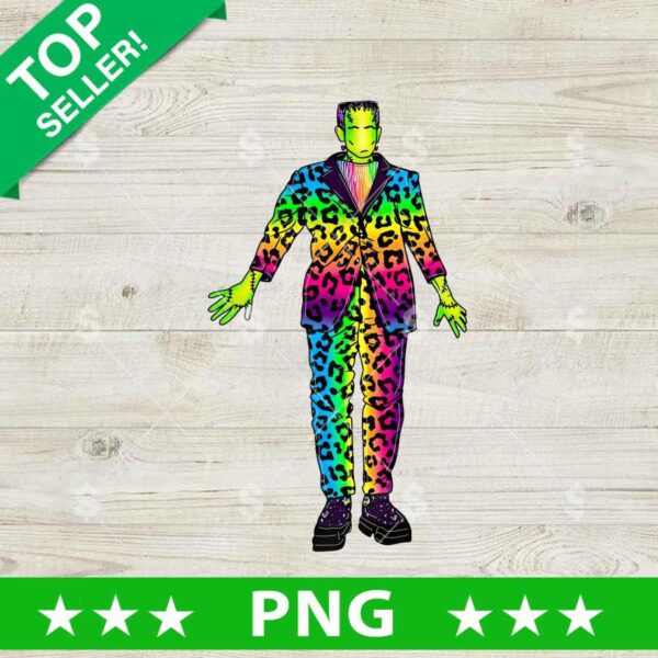 Frankenstein Wild Rainbow Suit PNG