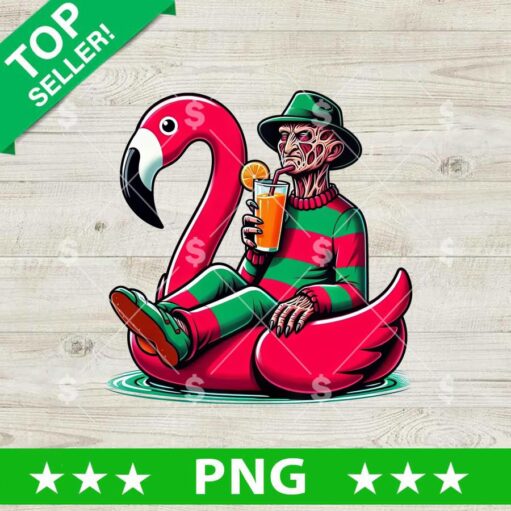 Freddy Krueger Flamingo Summer PNG