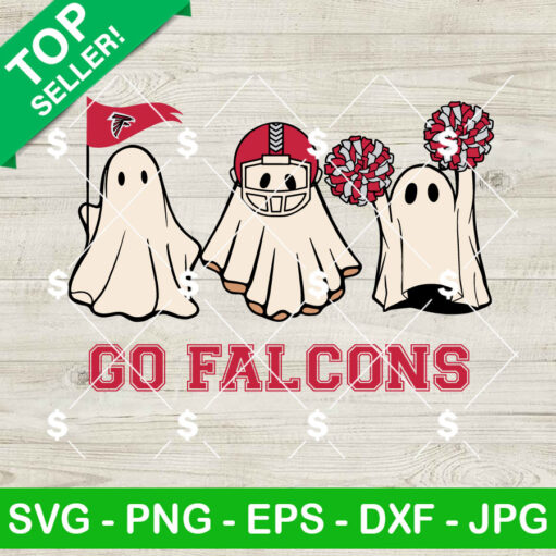 Go Atlanta Falcons Halloween Ghost Svg