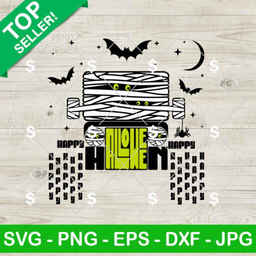 Halloween Jeep Mummy SVG