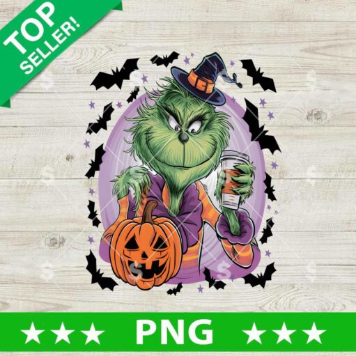 Happy Halloween Grinch Pumpkin PNG