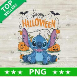 Happy Halloween Stitch Cartoon movie PNG