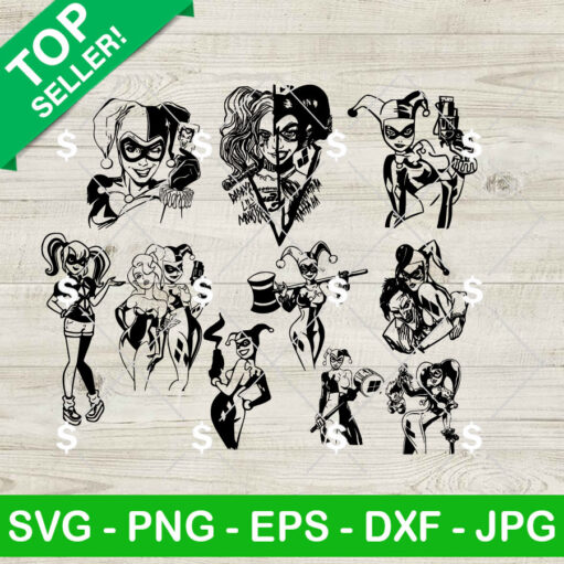 Harley Quinn Svg Bundle