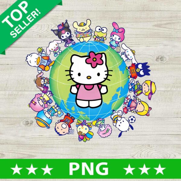 Hello Kitty Friends Kuromi PNG