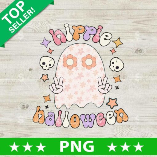 Hippie Halloween Cute Boo Png