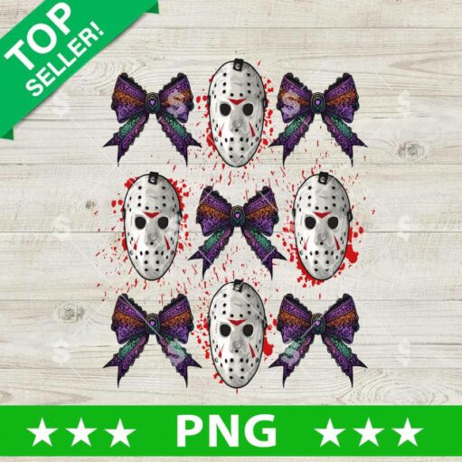 Horror Jason Voorhees Coquette Bow PNG