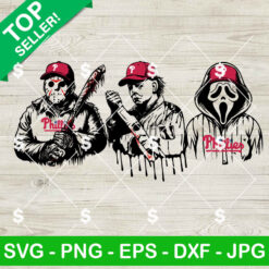 Horror Killers Philadelphia Phillies Baseball SVG