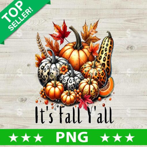 Its Fall Yall Pumpkin PNG