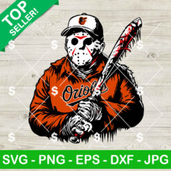 Jason Voorhees Killers Baltimore Orioles Baseball SVG