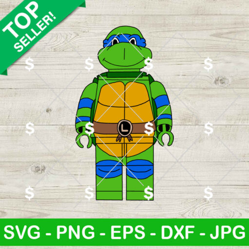 Leonardo Ninja Turtle Lego SVG