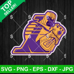 Los Angeles Lakers Thanos Logo SVG, Thanos Basketball SVG PNG