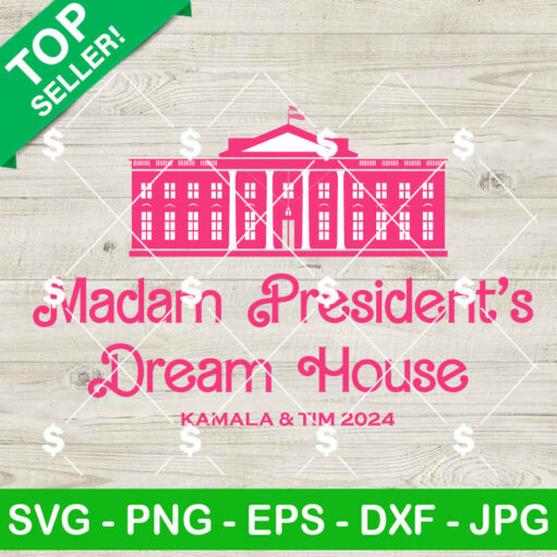 Madam President's Dream House Kamala And Tim SVG