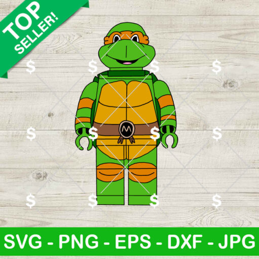 Michelangelo Ninja Turtle Lego Svg