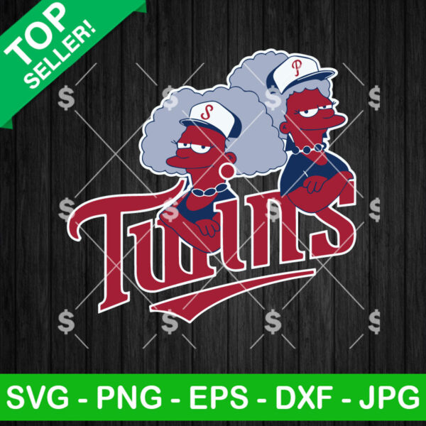 Minnesota Twins Simpson Character Logo SVG