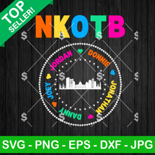 Nkotb Music Band Color Svg