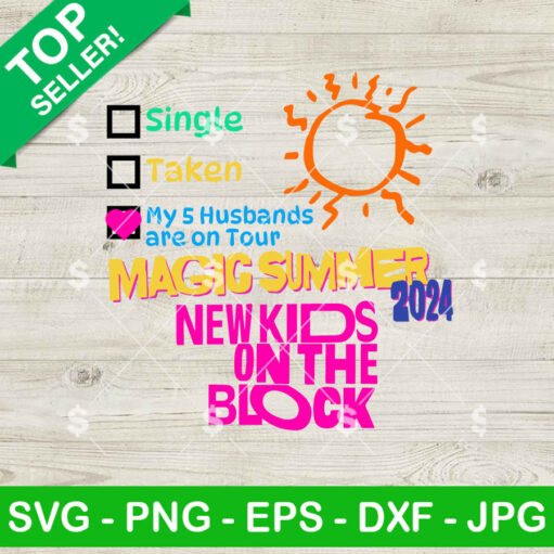 New Kids On The Block Magic Summer 2024 SVG