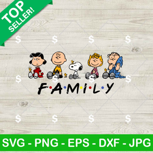 Peanuts Gang Family Svg