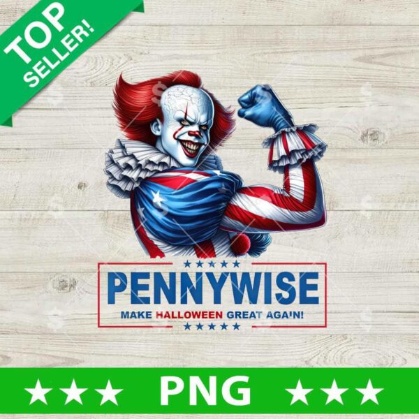 Pennywise MAke Halloween Great Again PNG