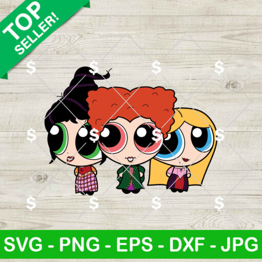 Powerpuff Halloween Hocus Pocus Svg