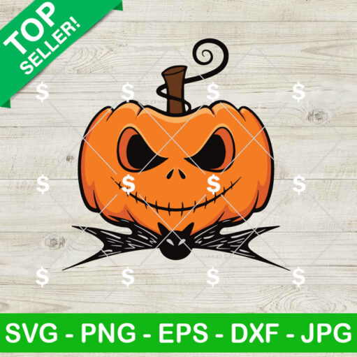 Pumpkin Jack Skellington Halloween Svg