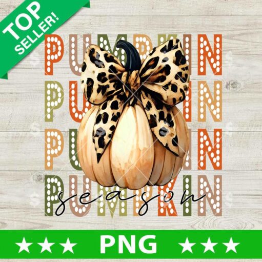 Pumpkin With Coquette Bow PNG