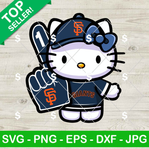 San Francisco Giants Hello Kitty Mlb Svg