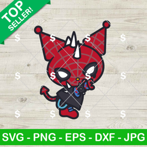 Kuromi Spiderman Svg