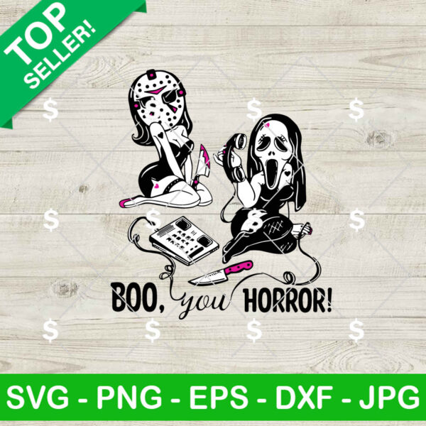 Sexy Jason Voorhees And Ghostface SVG, Boo You Horror SVG, Funny Sexy Killers SVG PNG Digital Files