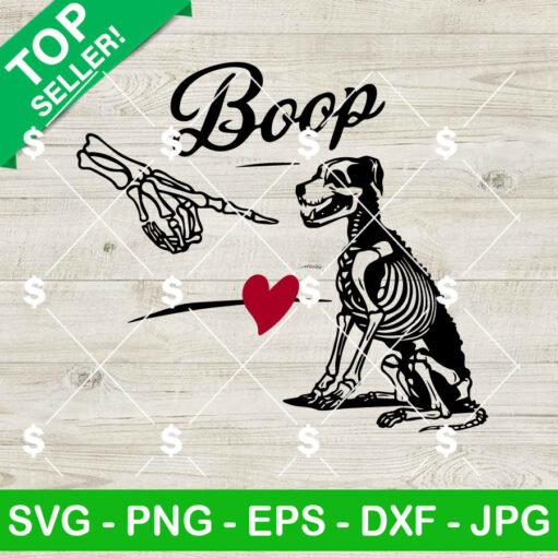 Skeleton Dog Boop SVG