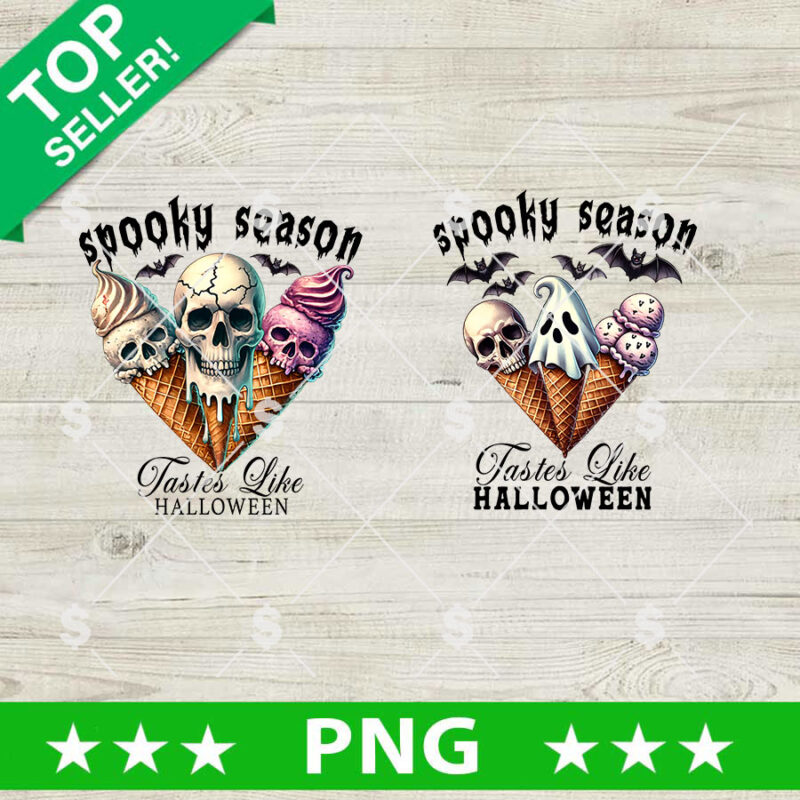 Spooky Season Tastes Like Halloween Cream PNG